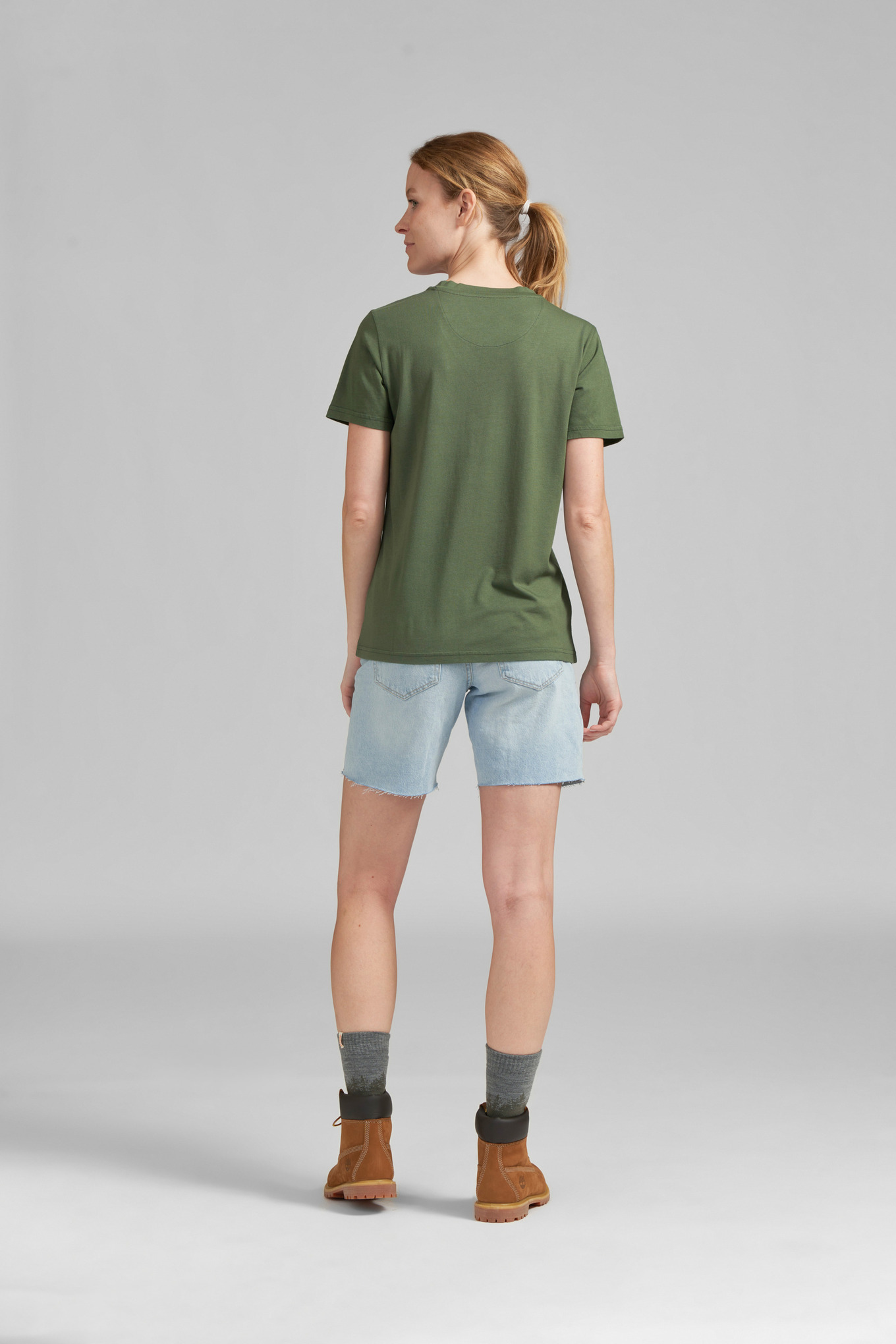 T-shirt pour femmes BASIC V GREEN